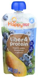 Happy Tot Organic Pear Blueberry and Spinach Baby Food, 4 Ounce -- 16 per case.