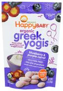 Happy Yogis Organic Blueberry Purple Carrot Greek Yogurt Melts, 1 Ounce -- 8 per case.