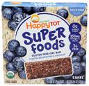 Happy Tot Organic Blueberries and Oatmeal Oat Bar, 0.88 Ounce - 5 count per pack -- 6 packs per case