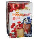 Happy Baby Organic 4 Ounce Bananas Raspberries Baby Food, 8 count