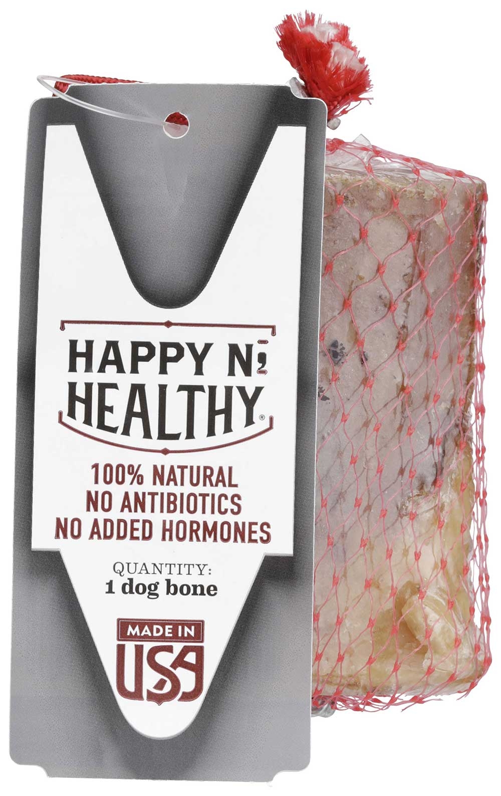 Happy N Healthy Small Beef Dog Bone -- 12 per case