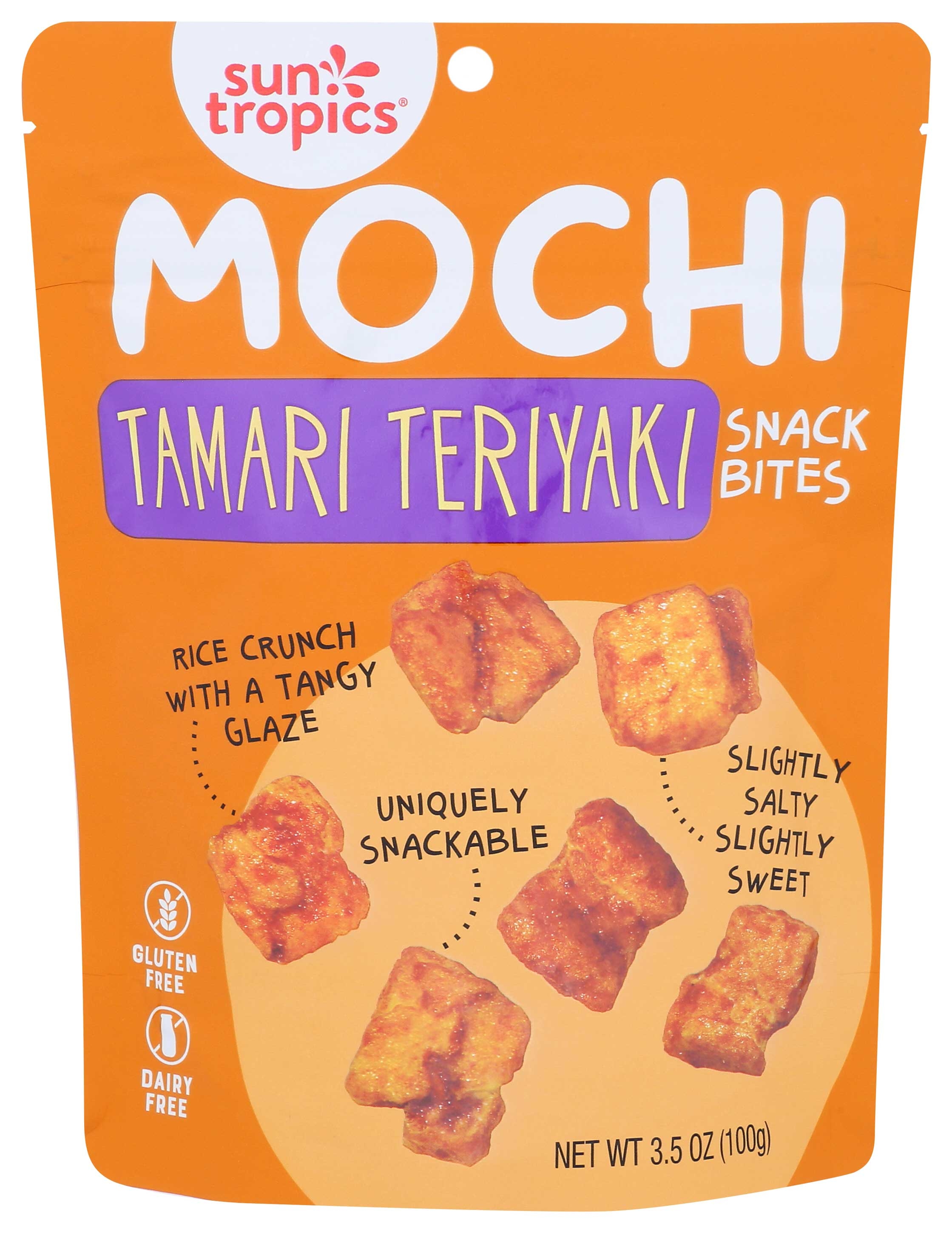 Sun Tropics Tamari Soy Sauce Mochi Rice Bites, 3.5 Ounce -- 12 per case