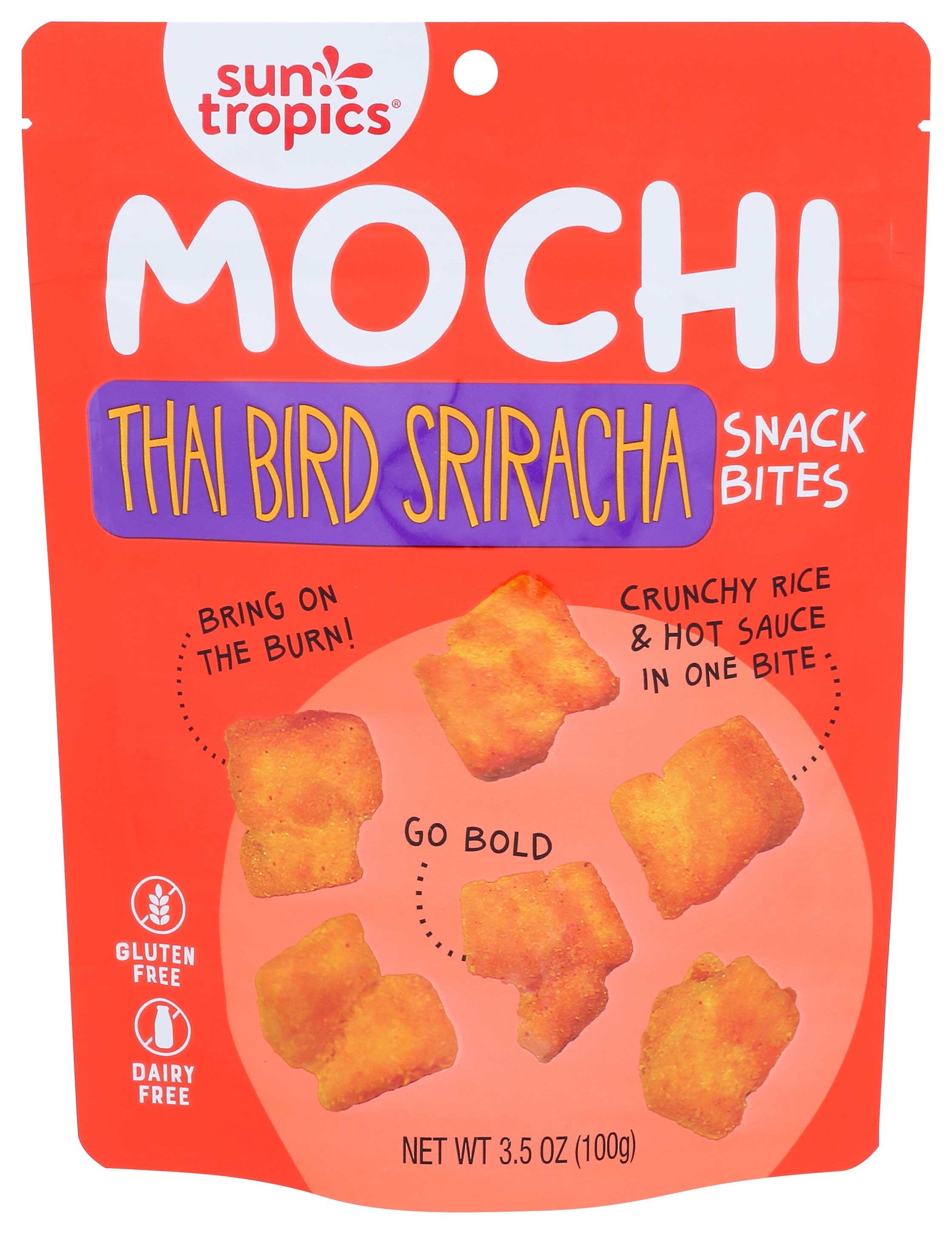 Sun Tropics Sriracha Mochi Rice Bites, 3.5 Ounce -- 12 per case