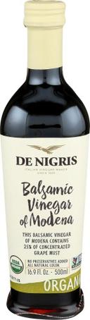 De Nigris Organic Balsamic Vinegar, 16.9 Ounce -- 6 per case