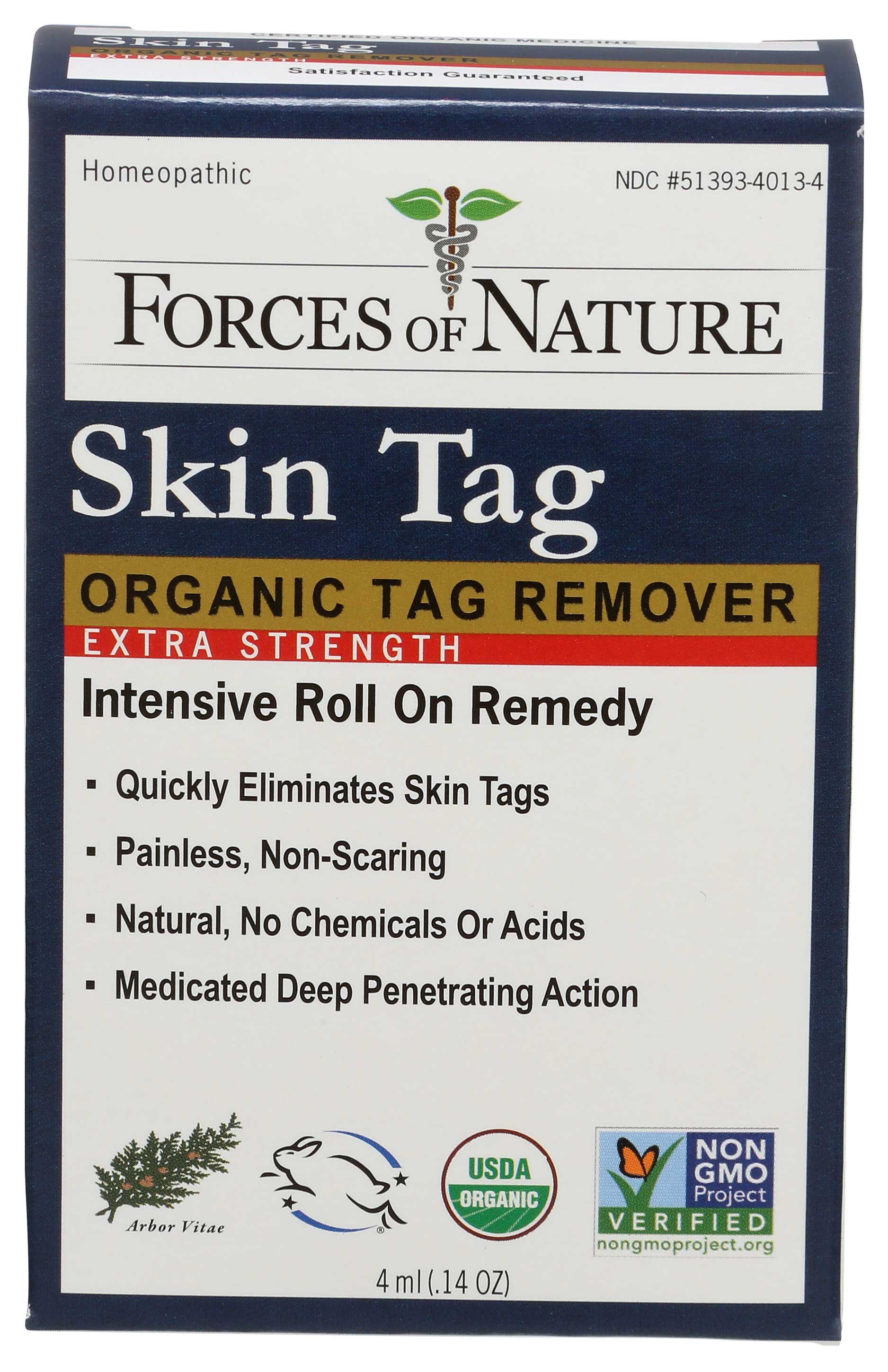 Force Of Nature Organic Extra Strength Skin Tag Control, 4 Ml