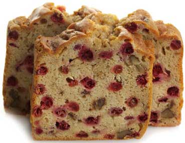 Sweet Sams Presliced Cranberry Walnut Pound Cake -- 16 per case