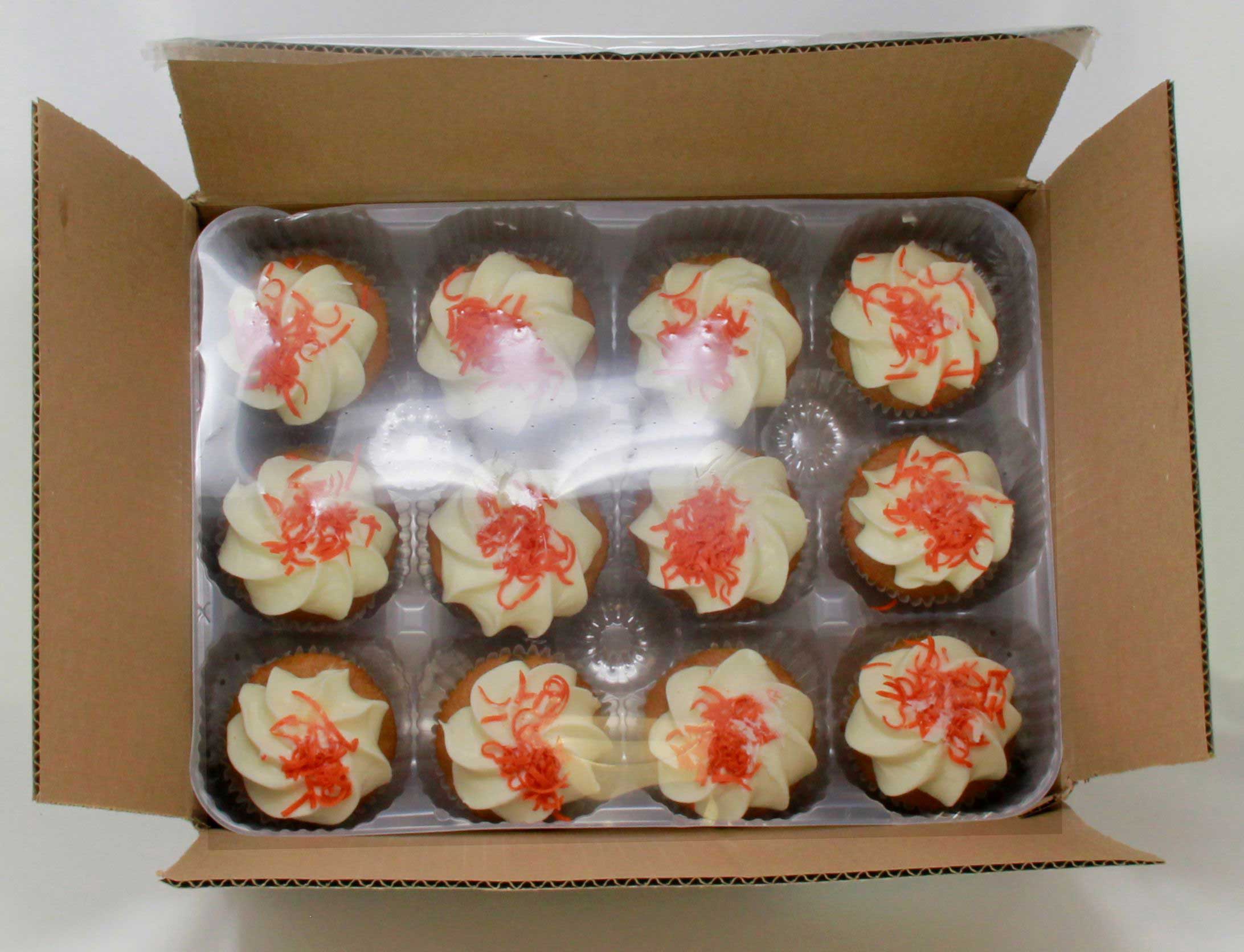 Sweet Sams Carrot Cream Cheese Cupcake -- 12 per case