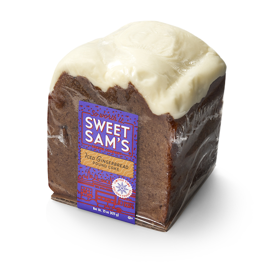 Sweet Sams Iced Gingerbread Pound Cake -- 4 per case