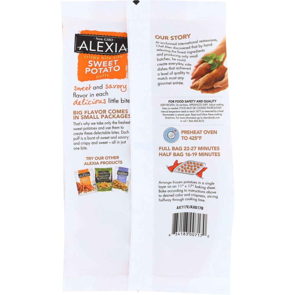 Alexia Foods Crispy Sweet Potato Puff, 20 Ounce -- 12 Per Case