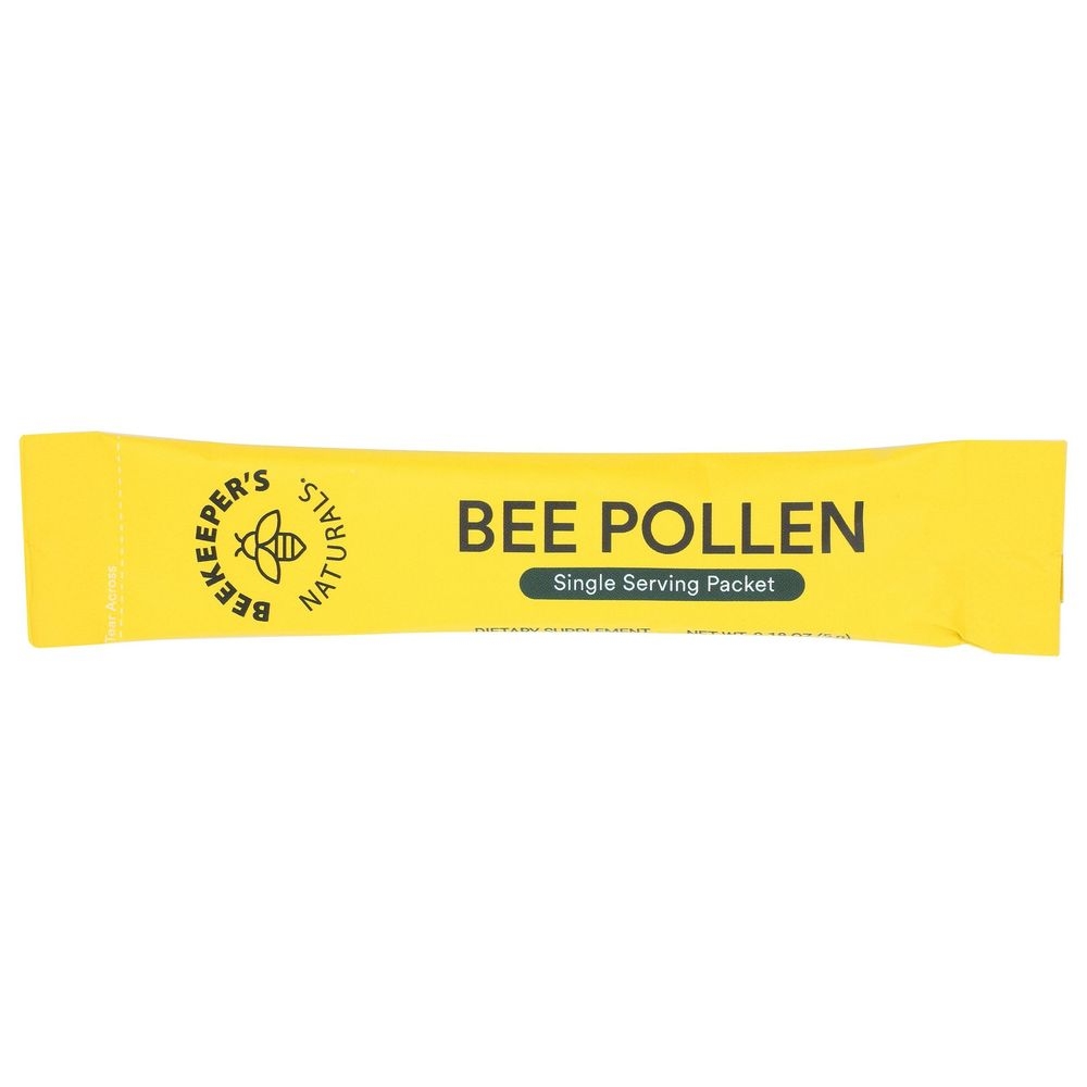 Beekeepers Naturals Bee Pollen Stick - Single Serve, 0.18 Ounce Packet -- 15 per case