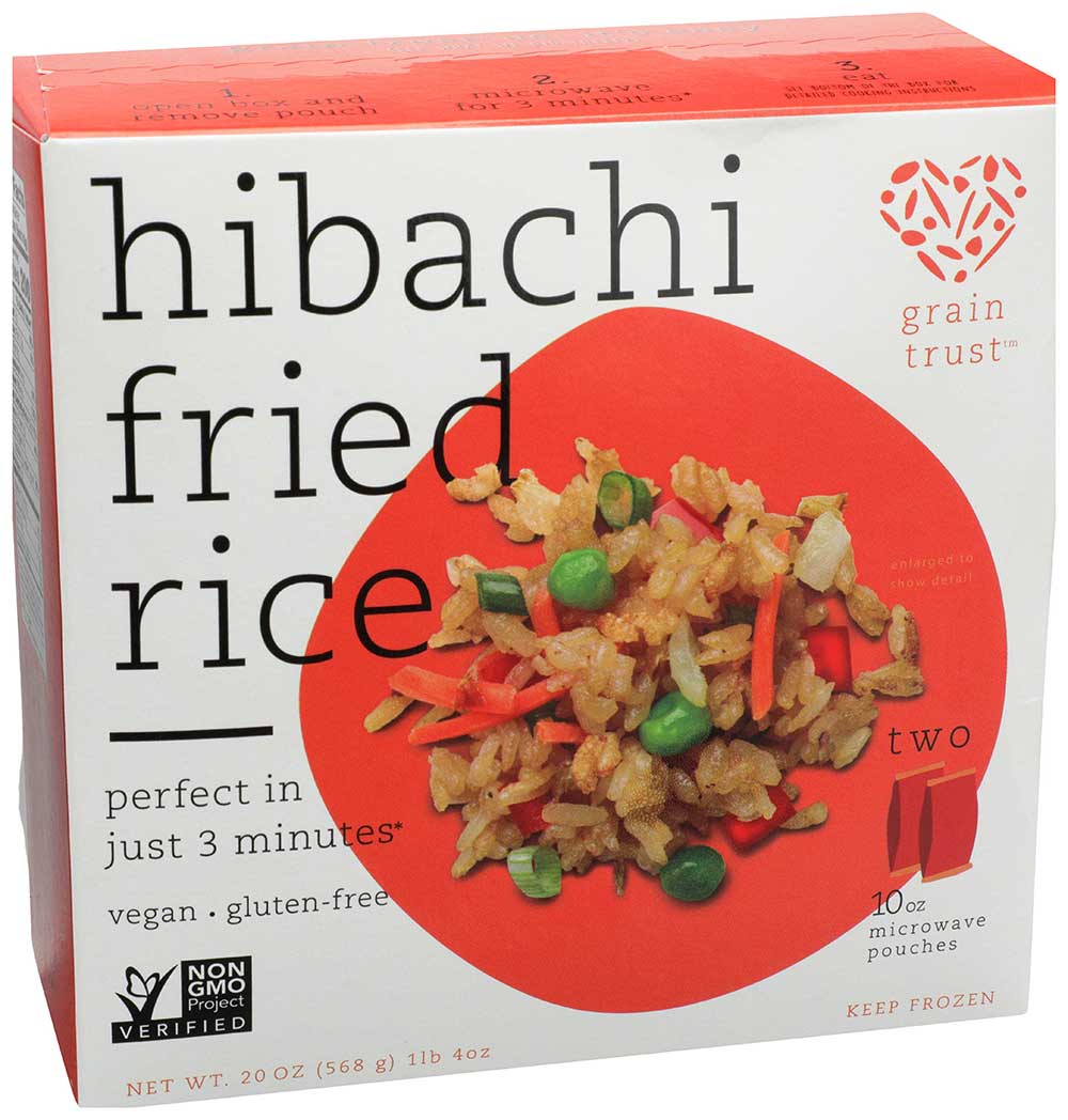 Grain Trust Hibachi Fried Rice, Microwavable Pouch, 20 Ounce -- 8 Per Case