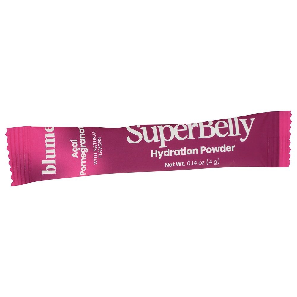 Blume Acai Pomegranate Superbelly Gut-building Hydration Powder, 0.14 Ounce -- 7 per case
