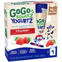 Materne GoGo Squeez 12 Ounce Strawberry Yogurtz, 4 count per pack -- 12 per case.
