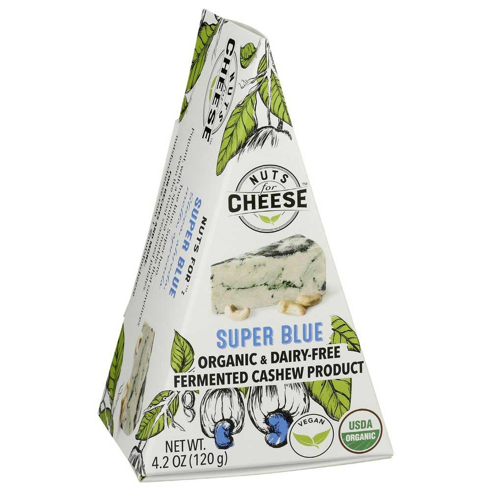 Nuts for Cheese Organic Super Blue Wedge Cheese, 4.23 Ounce -- 6 per case