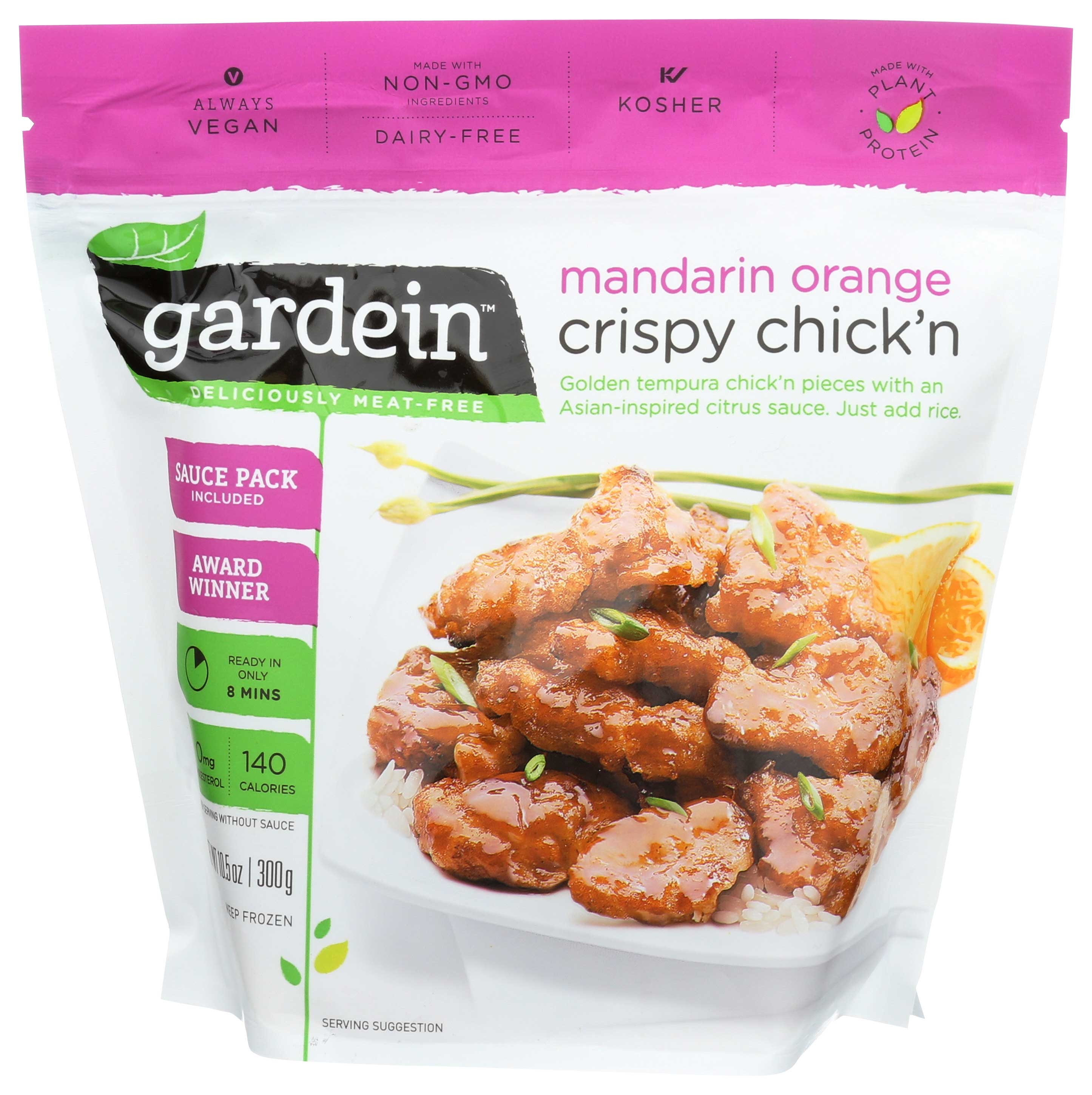 Gardein Mandarin Orange Chicken Crispy, 10.5 Ounce -- 8 Per Case