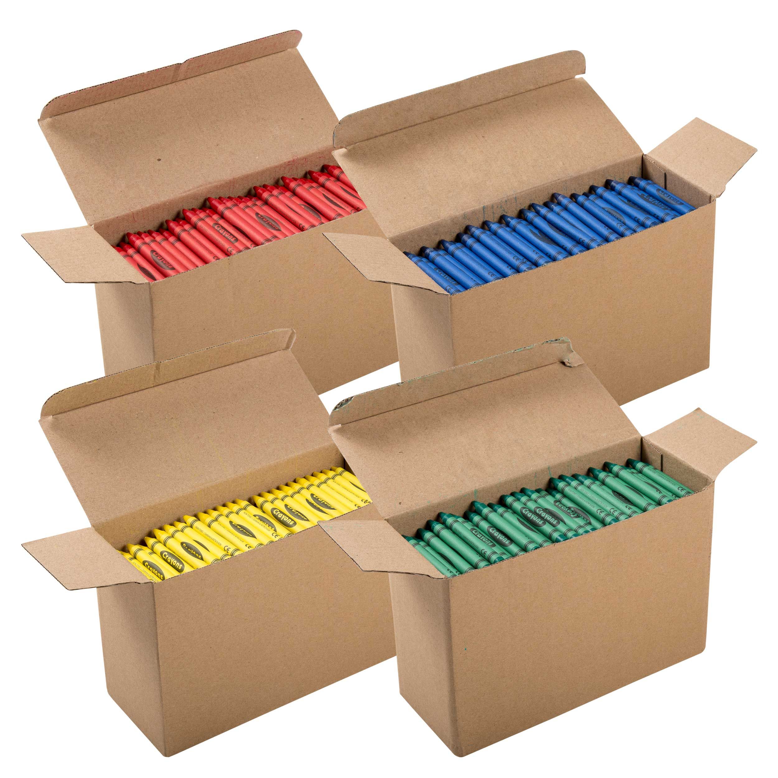 Amerchoice Standard Four Color Crayon -- 3000 Per Case