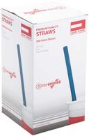 Amercare 9 inch Paper Wrapped Blue Straw, 300 count per pack -- 4 per case