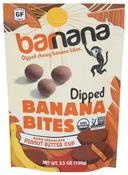 Barnana Organic Chewy Dark Chocolate Peanut Butter Cup Banana Bites, 3.5 Ounce -- 12 per case