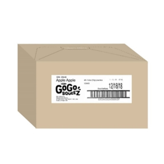 GoGo SqueeZ Apple Apple On the Go Apple Sauce, 3.2 Ounce -- 48 per case.