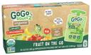 Gogo Squeez Organic Apple Sauce Variety Pack, 3.2 Ounce - 12 count per pack -- 6 packs per case