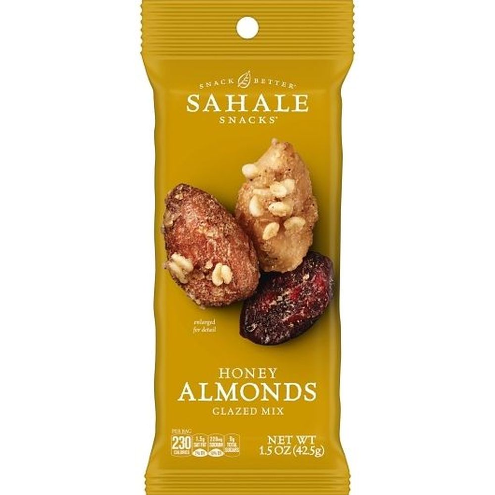 Sahale Snacks Almond Honey Glazed Mix - Clip Strip, 1.5 Ounce -- 48 per case