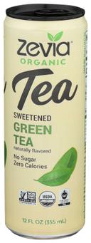 Zevia Organic Sweetened Green Tea, 12 Fluid Ounce -- 12 per case