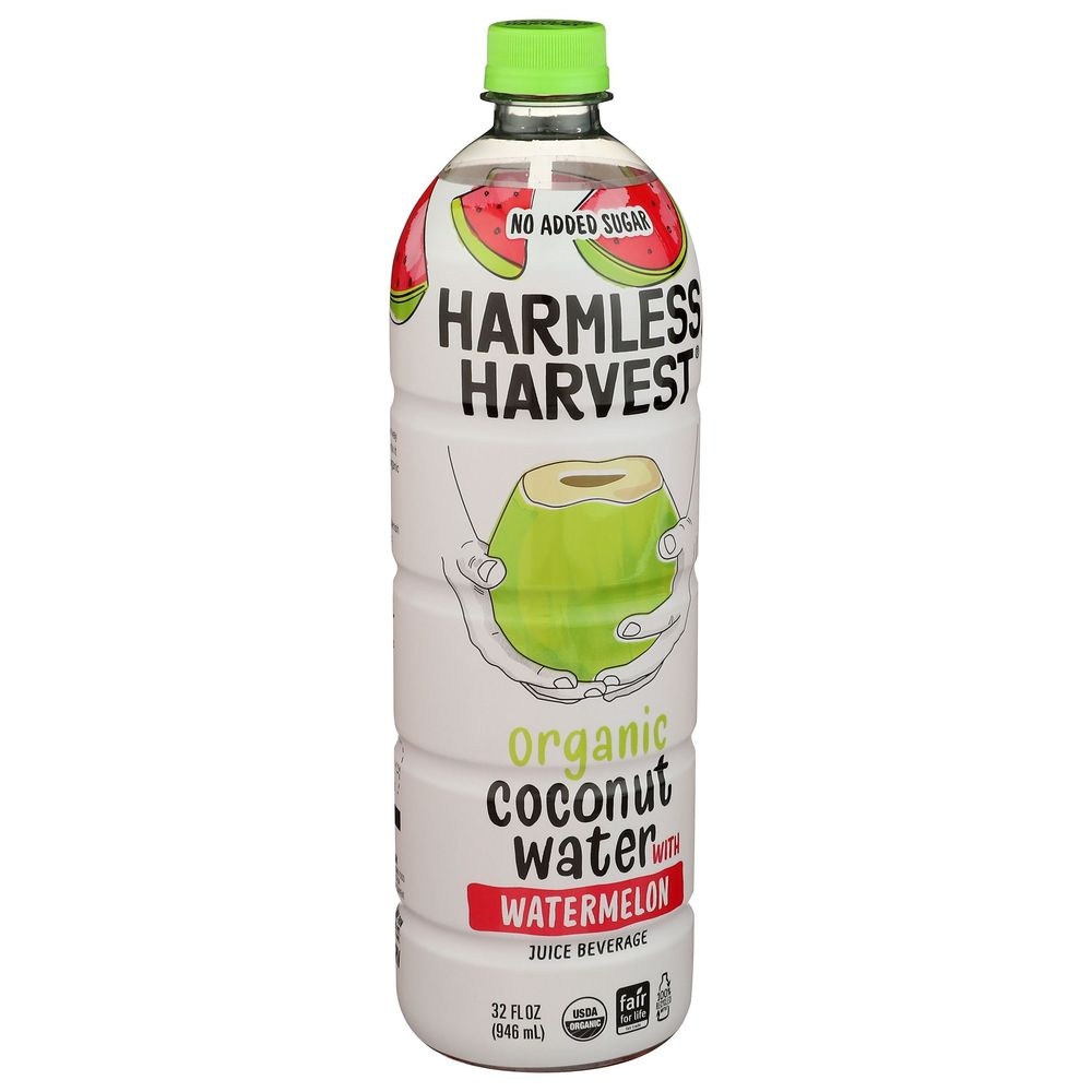 Harmless Harvest Organic Watermelon Coconut Water, 32 Fluid Ounce -- 6 Per Case
