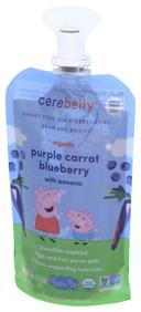 Cerebelly Organic Purple Carrot Blueberry with Banana Smoothie, 4 Ounce -- 6 per case