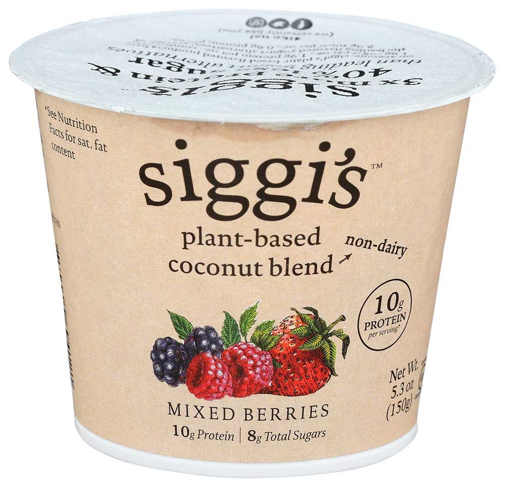 Siggi's Mixed Berry High Protein Plant Based Blend Yogurt, 5.3 Ounce -- 12 Per Case