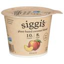 Siggis Plant Based Coconut Blend Peach Yogurt, 5.3 Ounce -- 12 per case