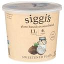 Siggis Sweetened Plain Non Dairy Yogurt, 24 Ounce -- 6 per case