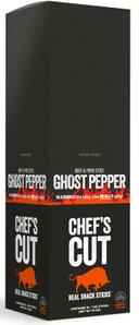 Chefs Cut Real Jerky Ghost Pepper / Original Smokehouse Beef and Pork Snack Stick -- 128 per case