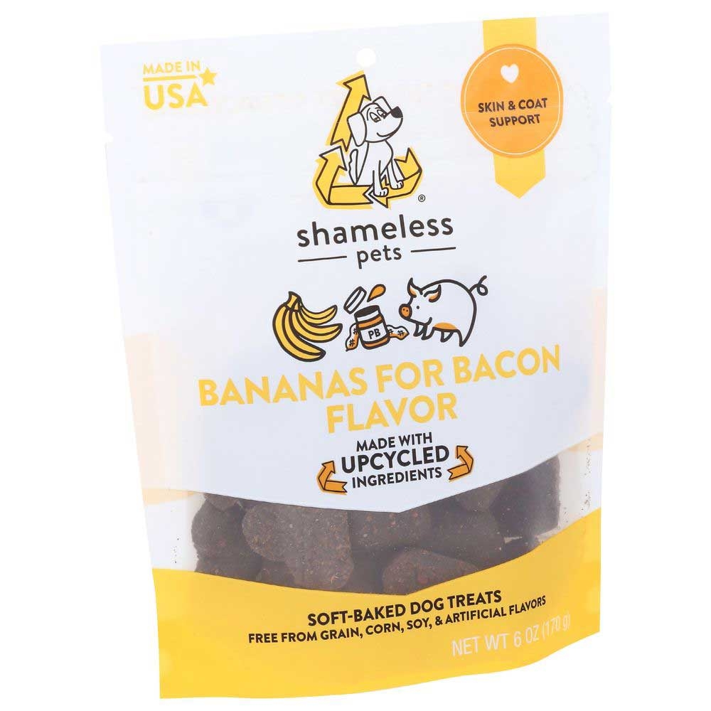 Shameless Bananas for Bacon Soft Baked Dog Treats, 6 Ounce -- 6 per case