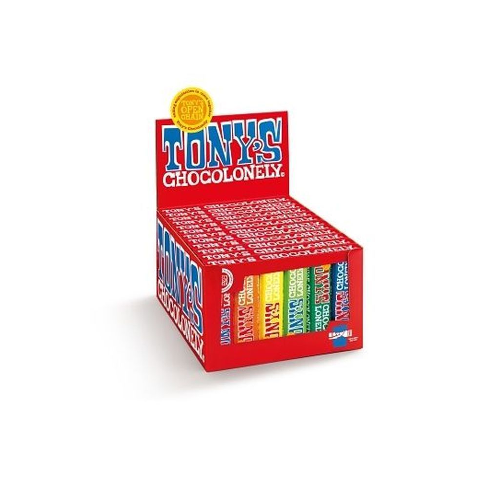 Tony's Chocolonely Rainbow Chocolate, Tasting Pack, 10.2 Ounce -- 8 Per Case