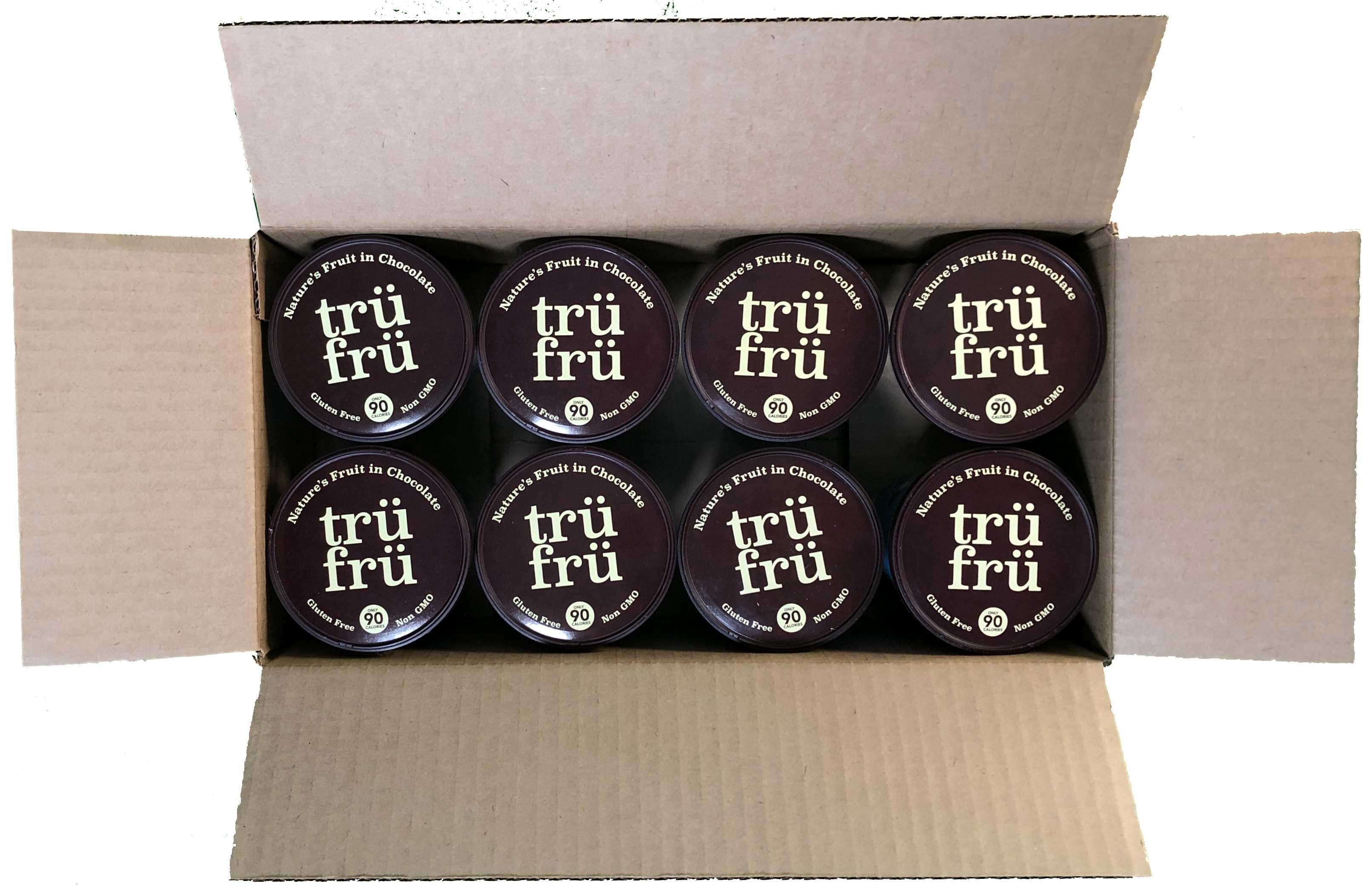 Tru Fru Grab and Share Hyper Chilled Whole Raspberries Immersed in White and Dark Chocolate, 5 Ounce -- 8 per case