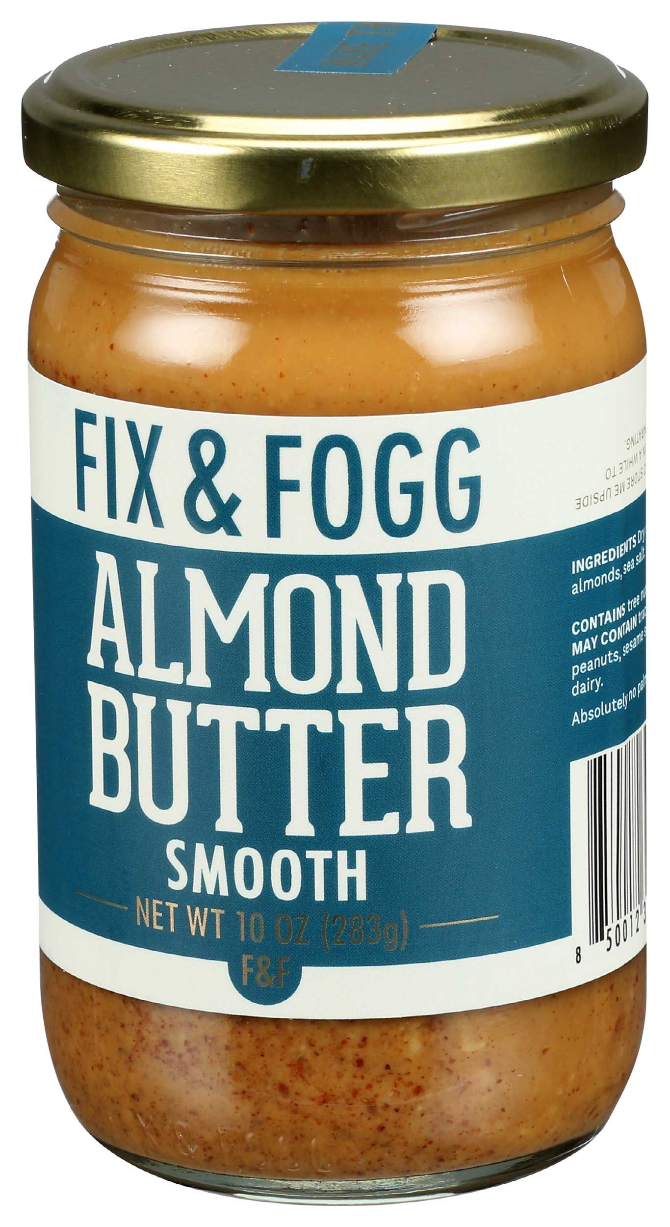 Fix & Fogg Smooth Almond Butter, 10 Ounce -- 6 Per Case