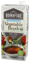 Bonafide Provisions Organic No Salt Added Vegetable Broth, 32 Ounce -- 6 per case