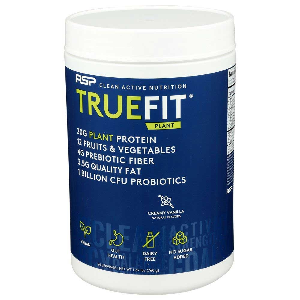 RSP TrueFit Creamy Vanilla Meal Replacement Plant Protein Powder, 1.67 Pound