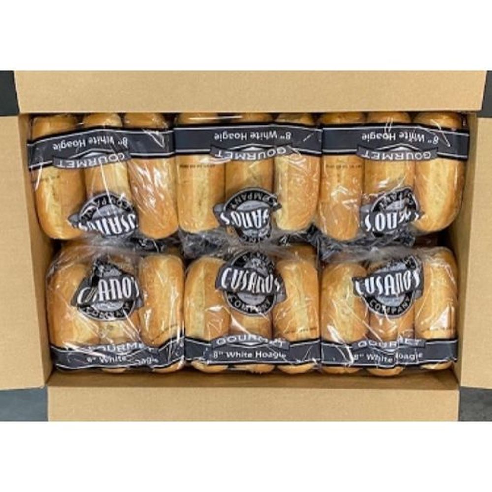 Cusanos Plain Hoagie, 8 inch -- 72 per case