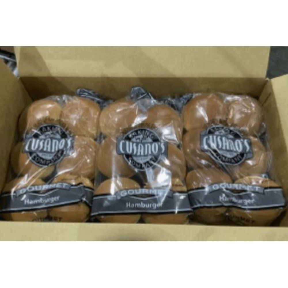 Cusanos Washed and Sliced Challah Bun, 4.5 inch -- 72 per case