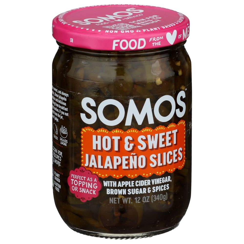 Somos Hot and Sweet Jalapeno Slices, 12 Ounce -- 6 per case