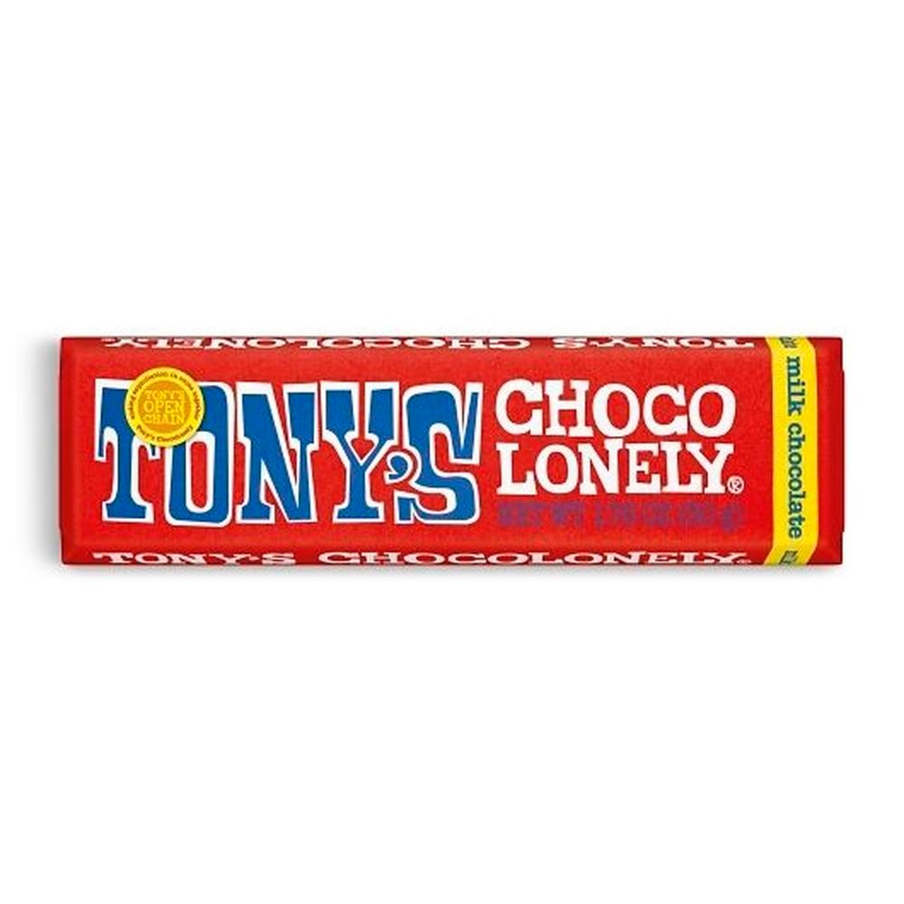 Tony's Chocolonely Small 32 Percent Milk Chocolate Bar, 1.76 Ounce -- 20 Per Case