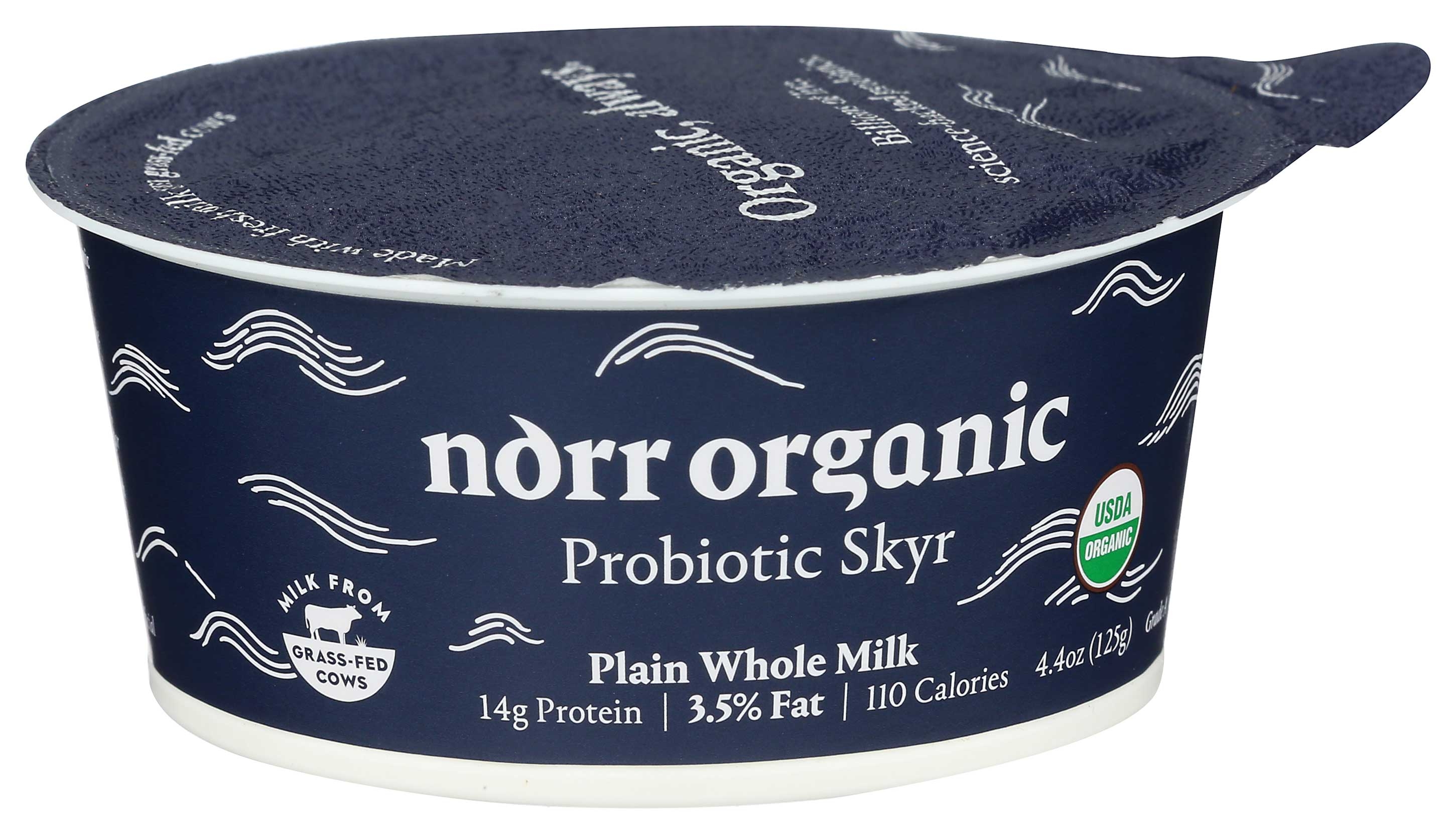 Norr Organic Whole Milk Plain Skyr Yogurt, 4.4 Ounce -- 12 per case