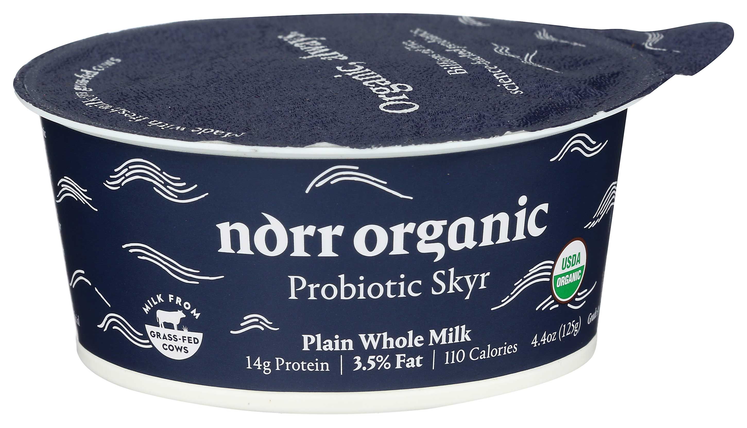 Norr Organic Whole Milk Plain Skyr Yogurt, 4.4 Ounce -- 12 Per Case