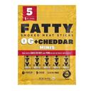 Fatty Original plus Cheddar Mini Smoked Meat Stick, 5 Ounce -- 16 per case