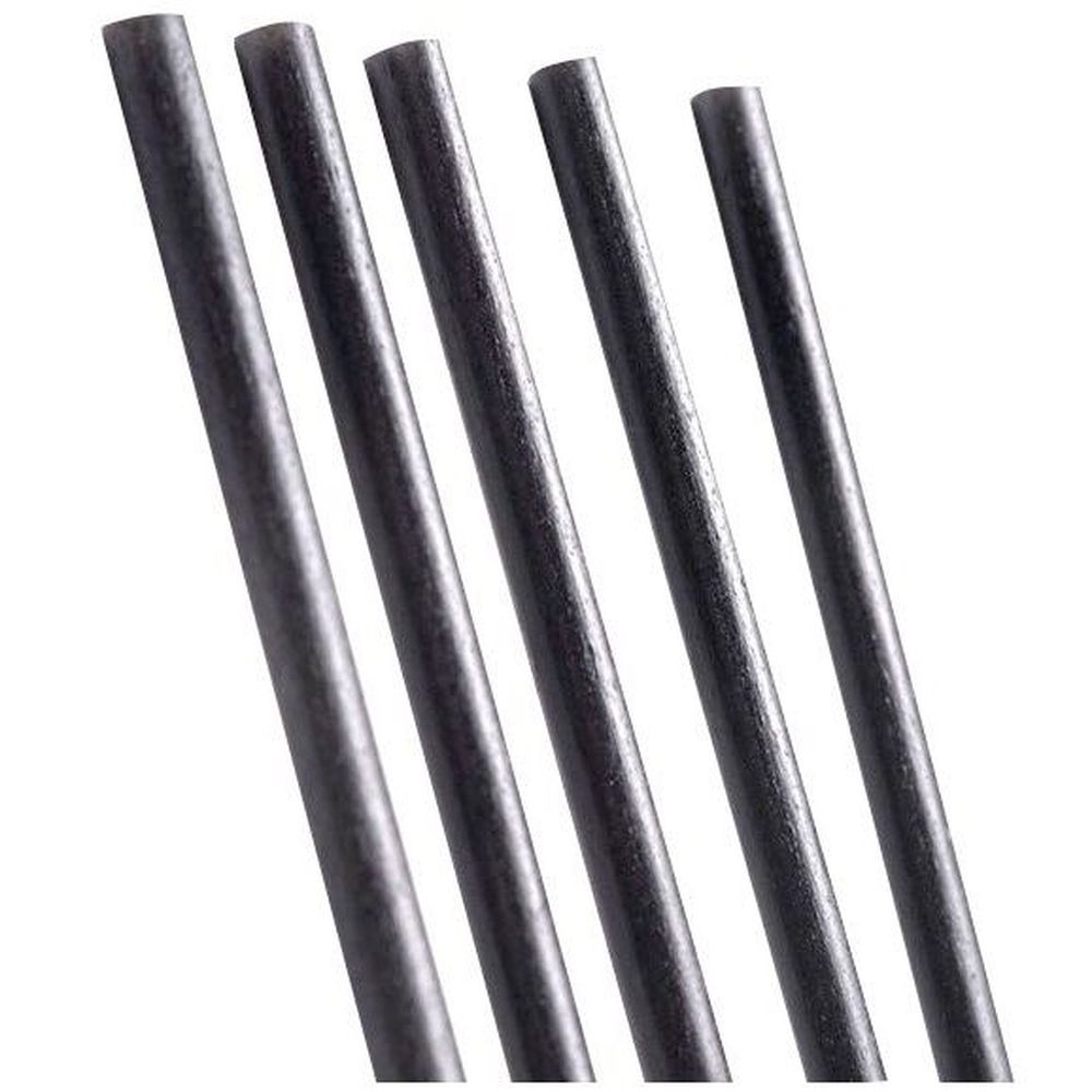 Mister Agave Standard Black Agave Unwrapped Cocktail Straw, 6 inch -- 2000 per case