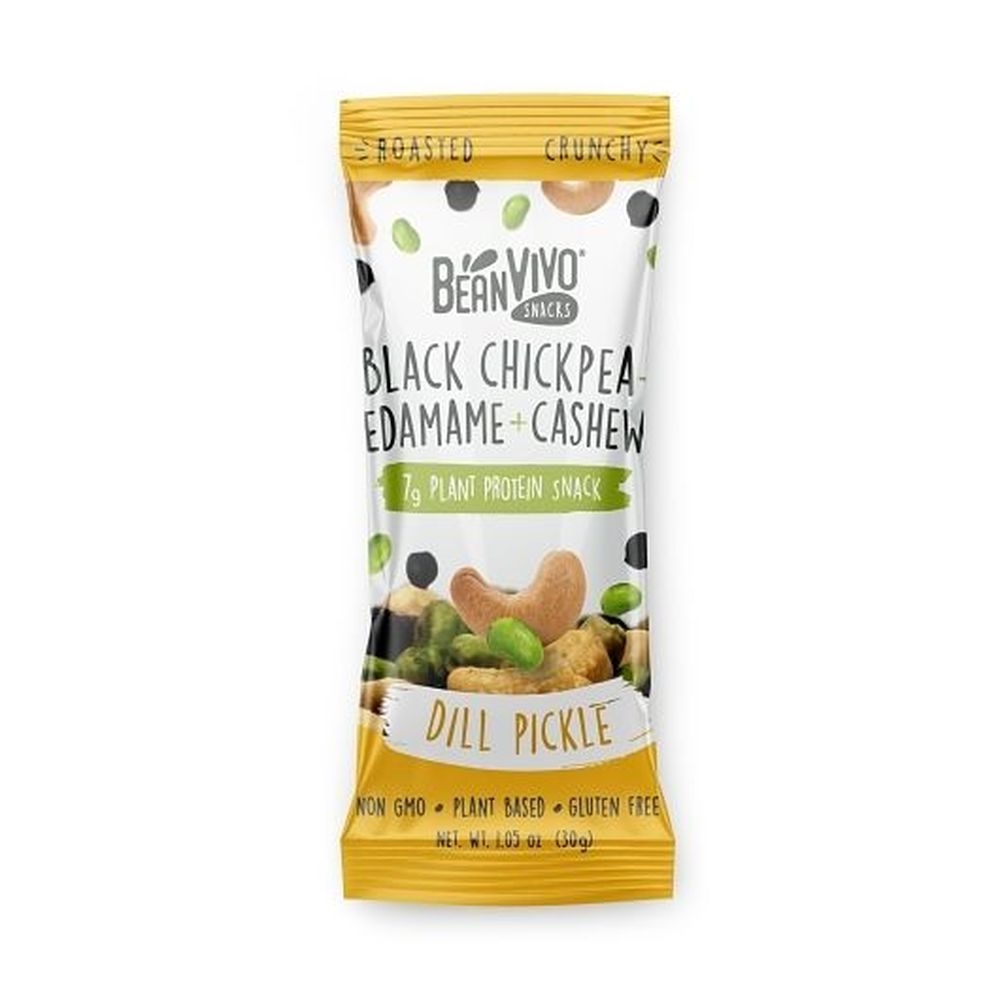 Beanvivo Dill Pickle Black Chickpea Snack Mix, 1.05 Ounce - 128 per case