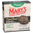 Marys Gone Crackers Organic Seaweed and Black Sesame Super Seed Cracker, 4 Ounce -- 6 per case