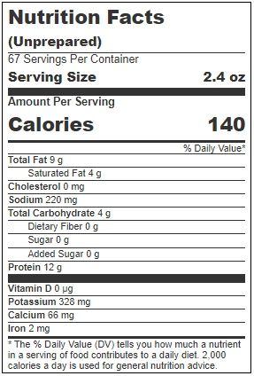 Mainstream 2.4 Ounce Plant Based Burger, 67 Count