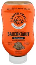 Sauer Frau Mildly Sweet Bavarian Sauerkraut, 18 Ounce -- 6 per case